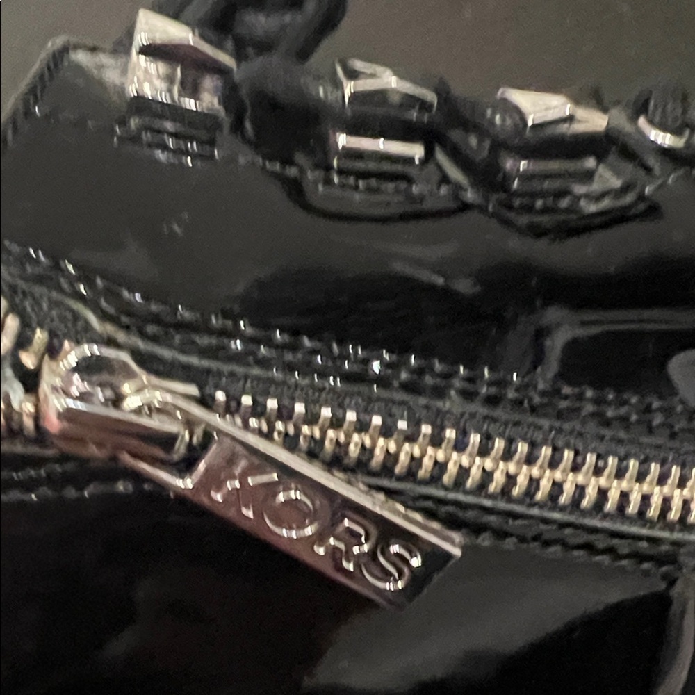 Michael Kors Black Patent leather Lace-Up Boots Size 5 - Picture 6 of 13